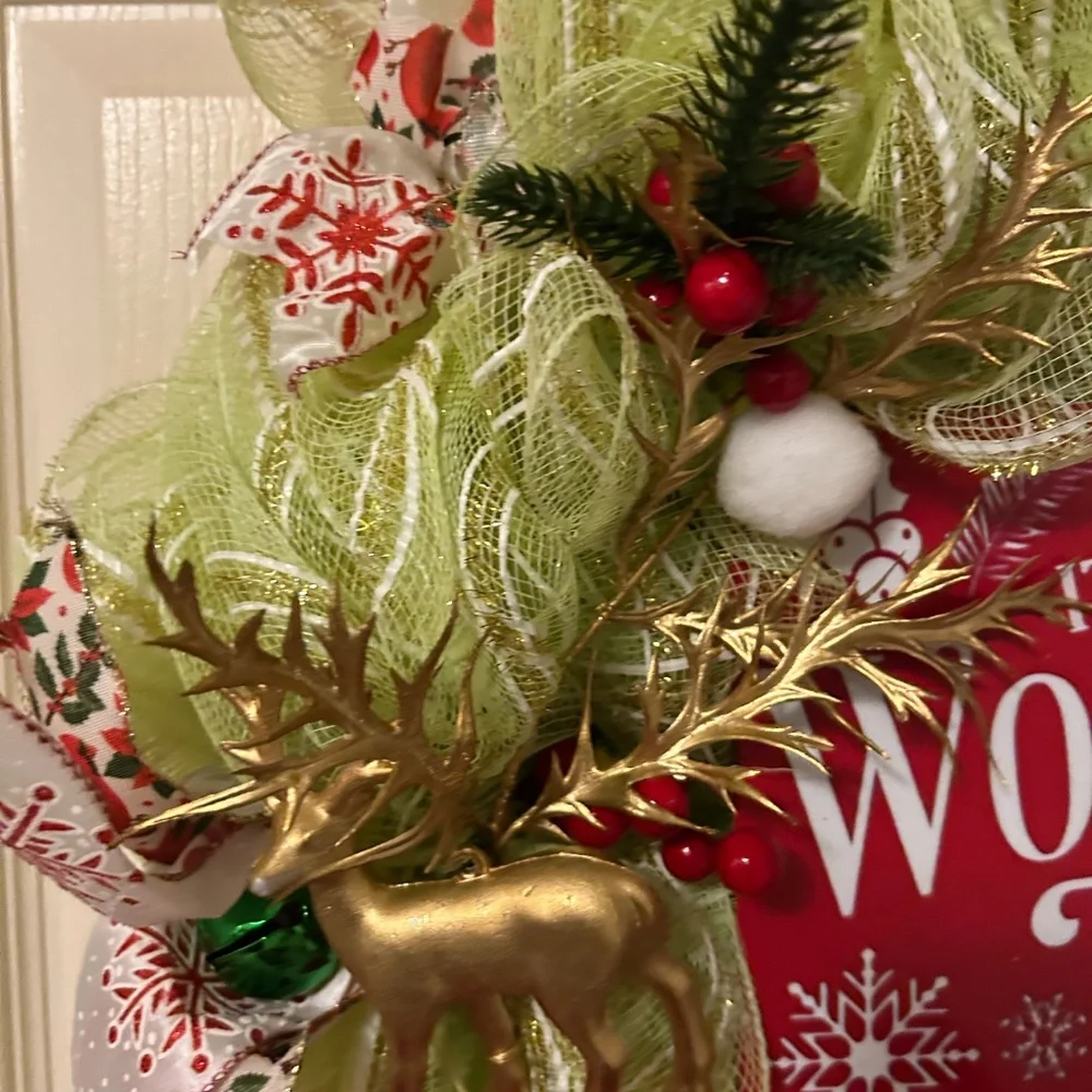 Christmas wreath/it’s the most wonderful time of the year